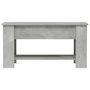 Voir la diapositive 4 : VIDAXL Table basse gris beton 101x49x52 cm bois d'ingenierie