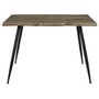 Voir la diapositive 2 : Paris Prix Table de Repas  Forest II  110cm Naturel & Noir