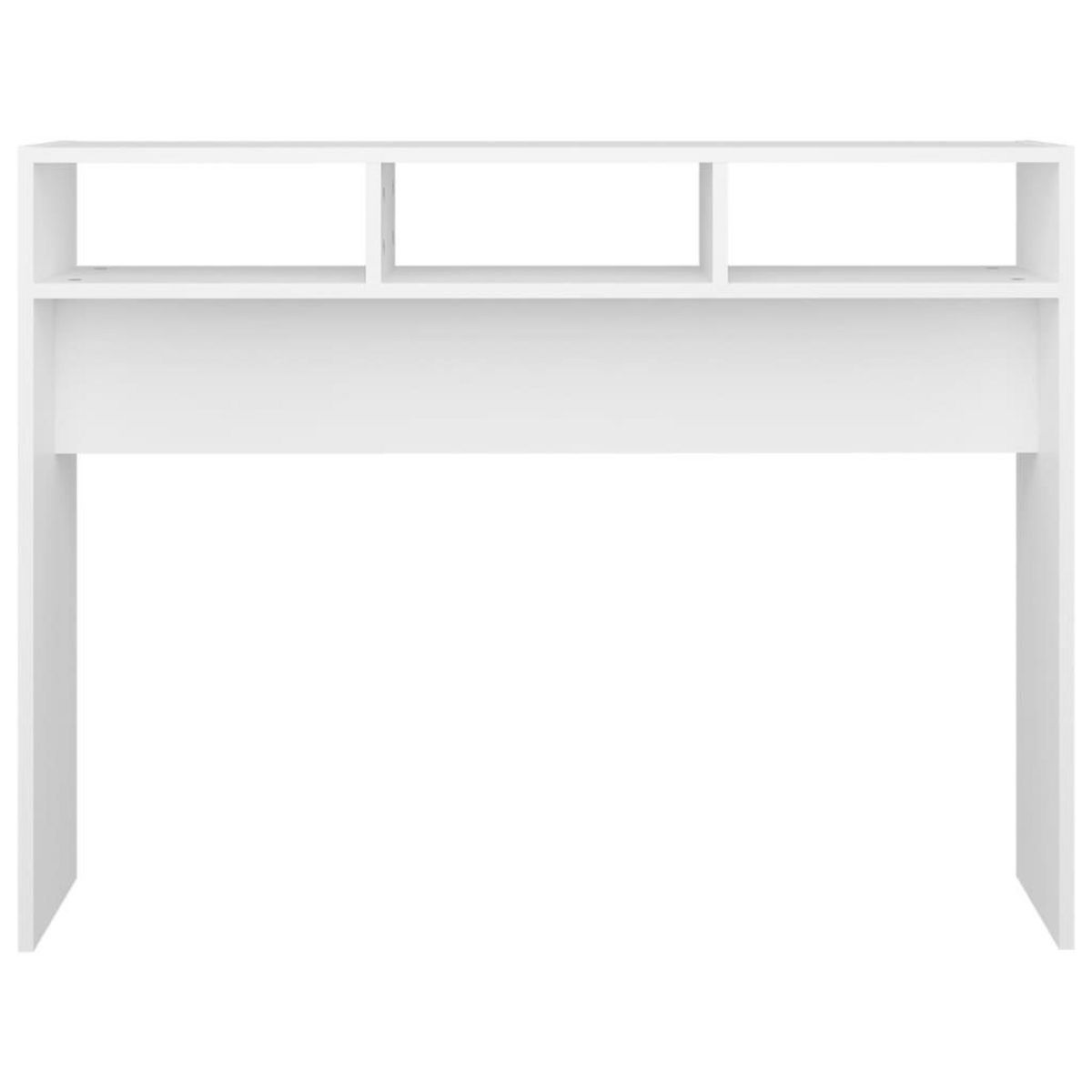 VIDAXL Table console blanc 105x30x80 cm bois d'ingenierie