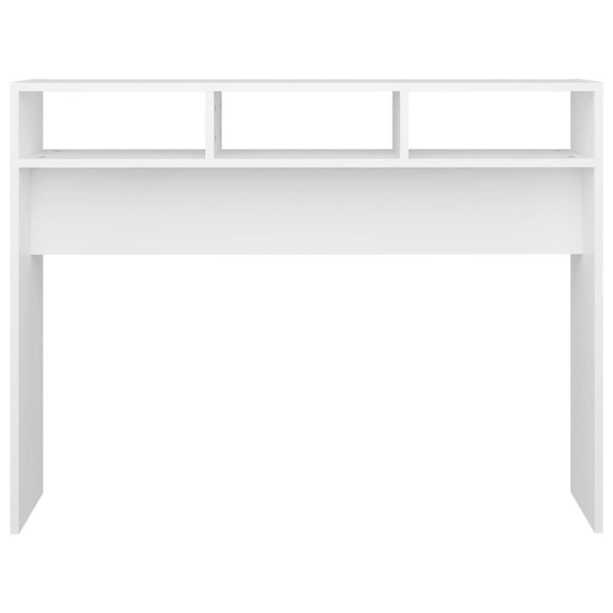 VIDAXL Table console blanc 105x30x80 cm bois d'ingenierie
