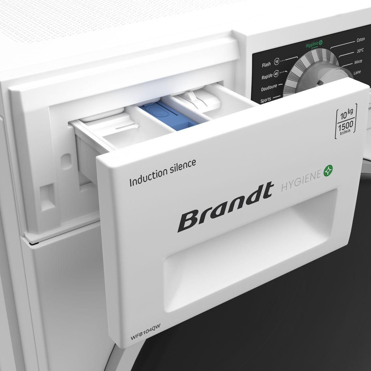 BRANDT Lave linge hublot WFB104QW