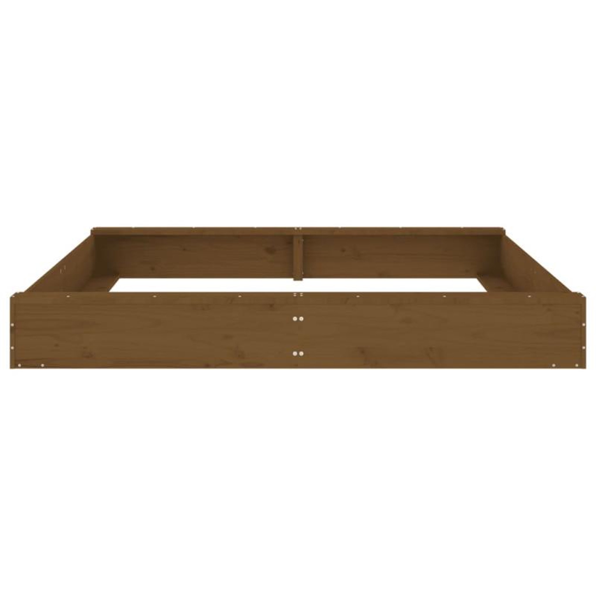 Voir la diapositive 4 : VIDAXL Bac à sable avec sièges marron miel carré bois de pin massif