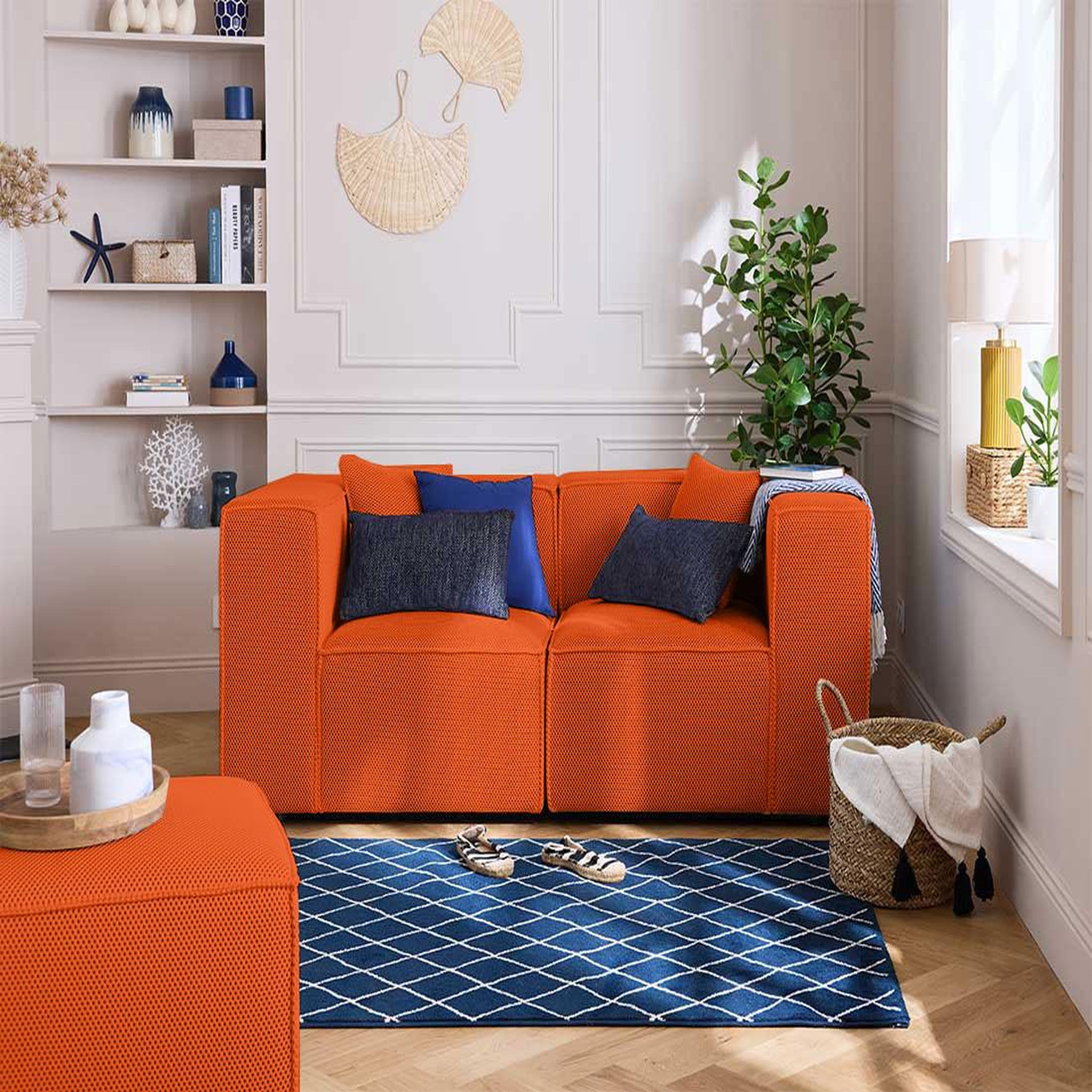 Voir la diapositive 2 : LISA DESIGN Arty - canapé modulable 2 places - en tissu mailles 3d