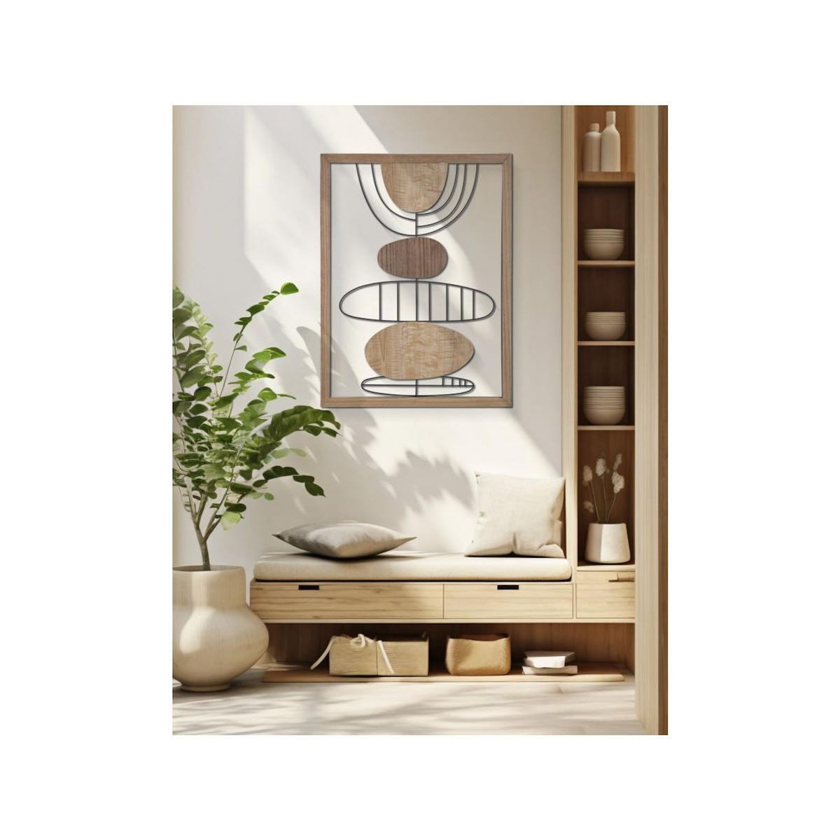 Paris Prix Décoration Murale Encadrée  Astroy  80cm Naturel