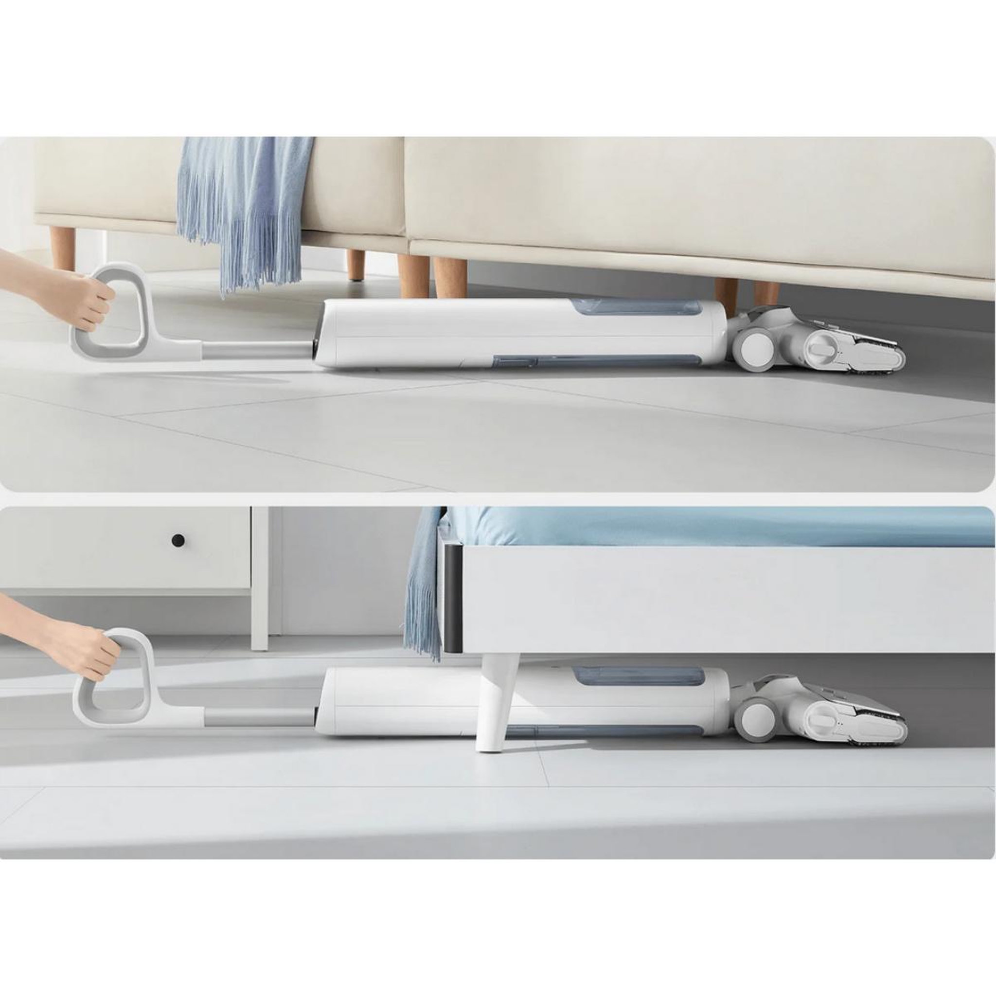 Voir la diapositive 4 : XIAOMI Aspirateur laveur rechargeable 220w v blanc - w10 pro