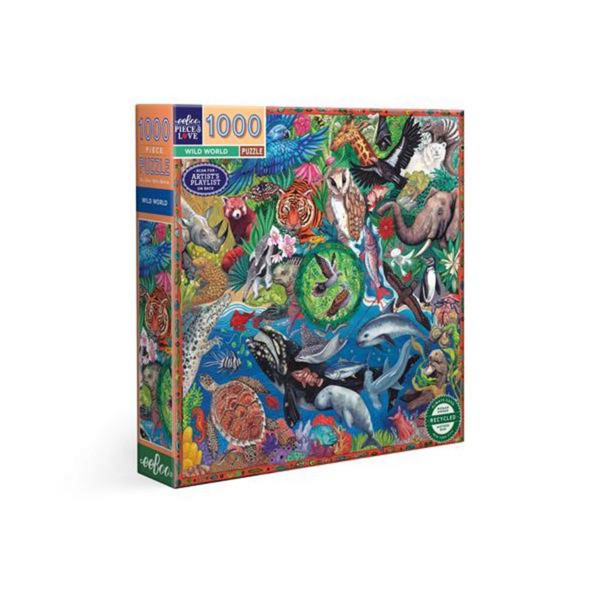 Eeboo Puzzle 1000 pièces Eeboo Wild World