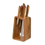 FIVE Bloc 5 Couteaux en Bois  Acacia  36cm Marron