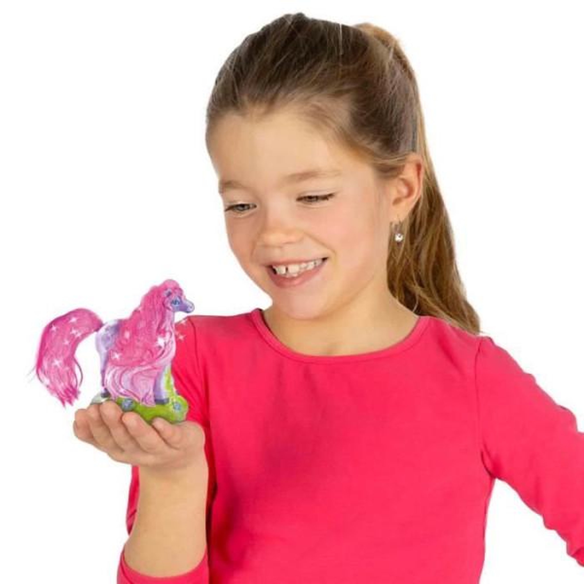 Voir la diapositive 5 : SES Creative Moulage et peinture - SES CREATIVE - Cheval avec criniere - Figurines en plâtre