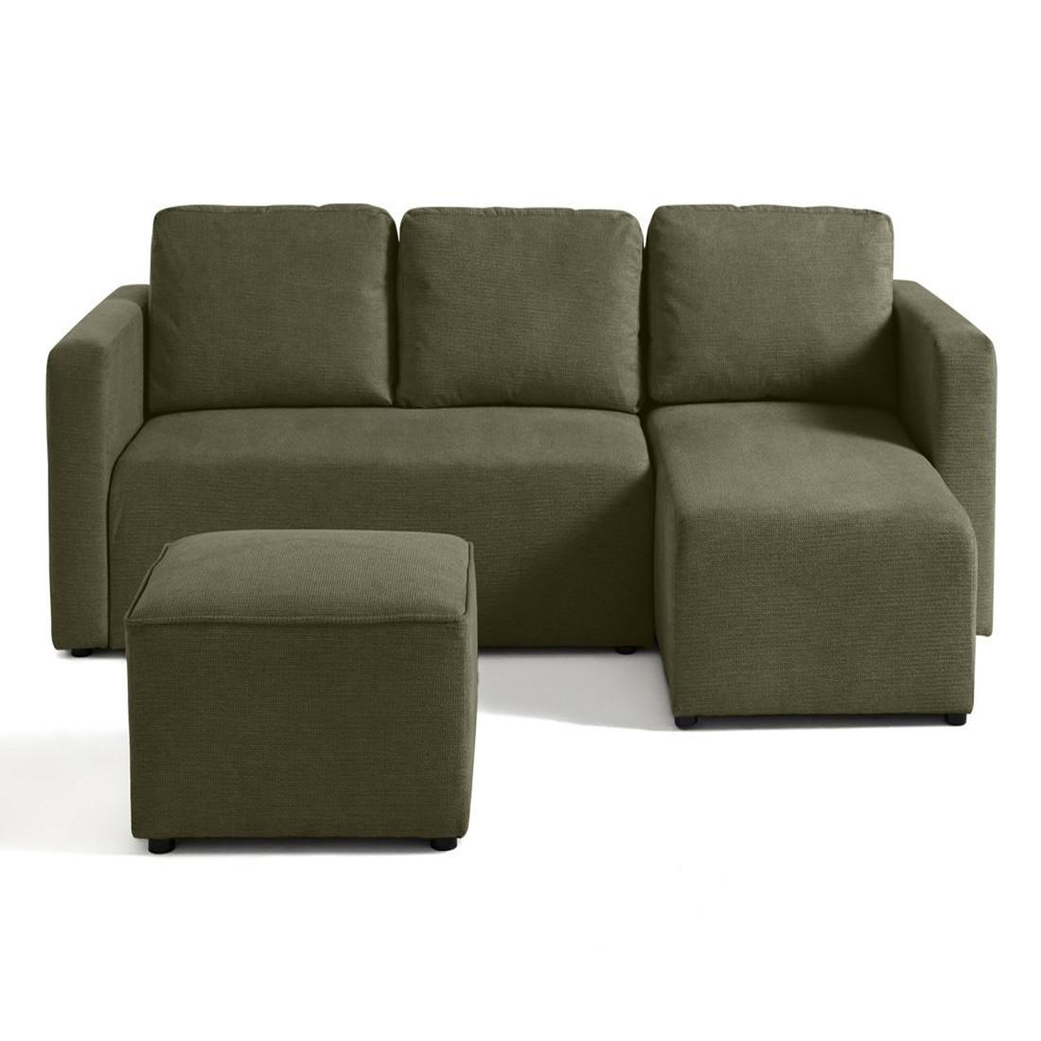 Voir la diapositive 6 : BEST MOBILIER Canopy - pouf - en tissu texturé