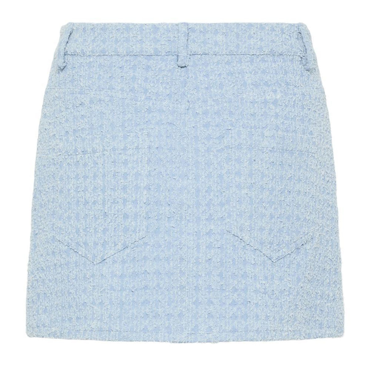 Pieces Jupe Courte Bleu Femme Pieces Denim Skirt