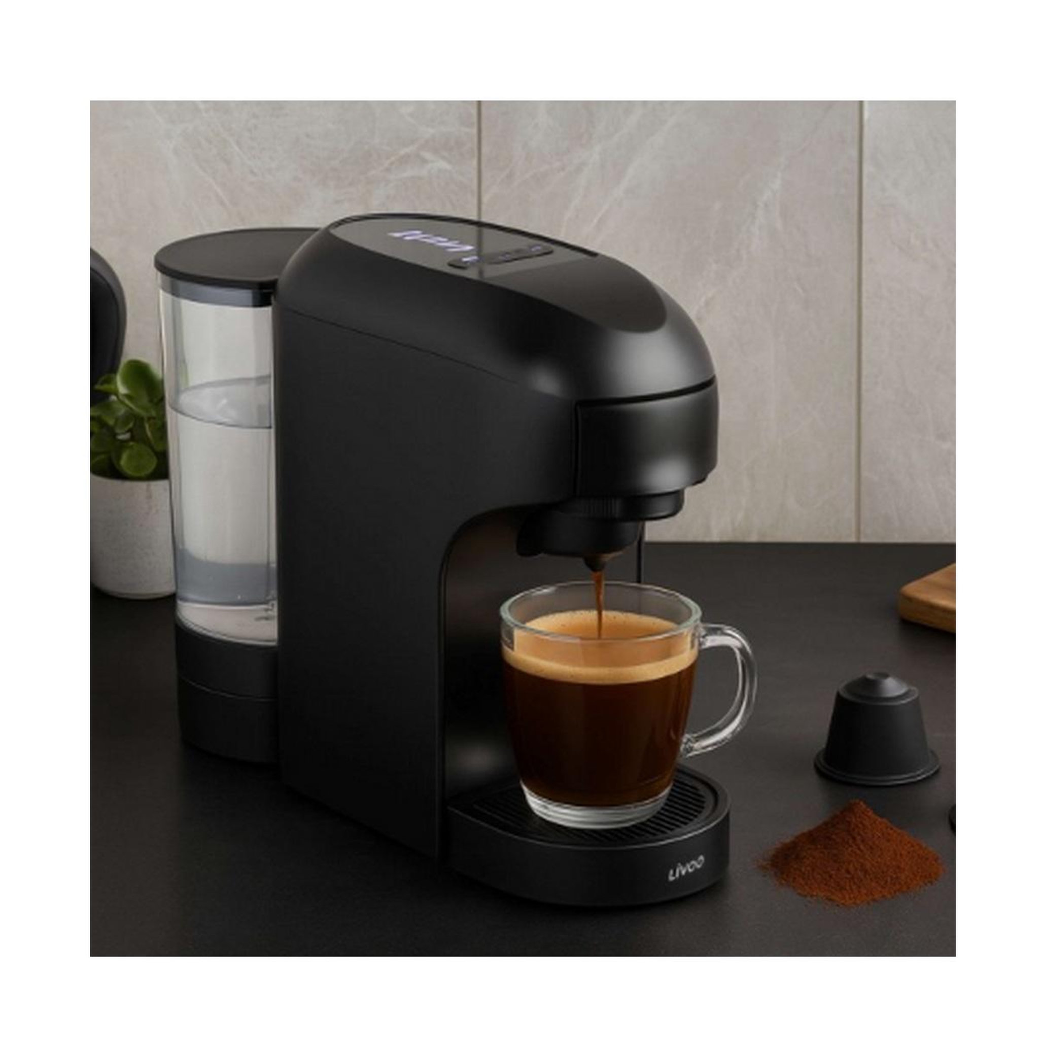 Voir la diapositive 2 : LIVOO Machine à café multi-capsules 4en1 0.85l 1400w - dod217n