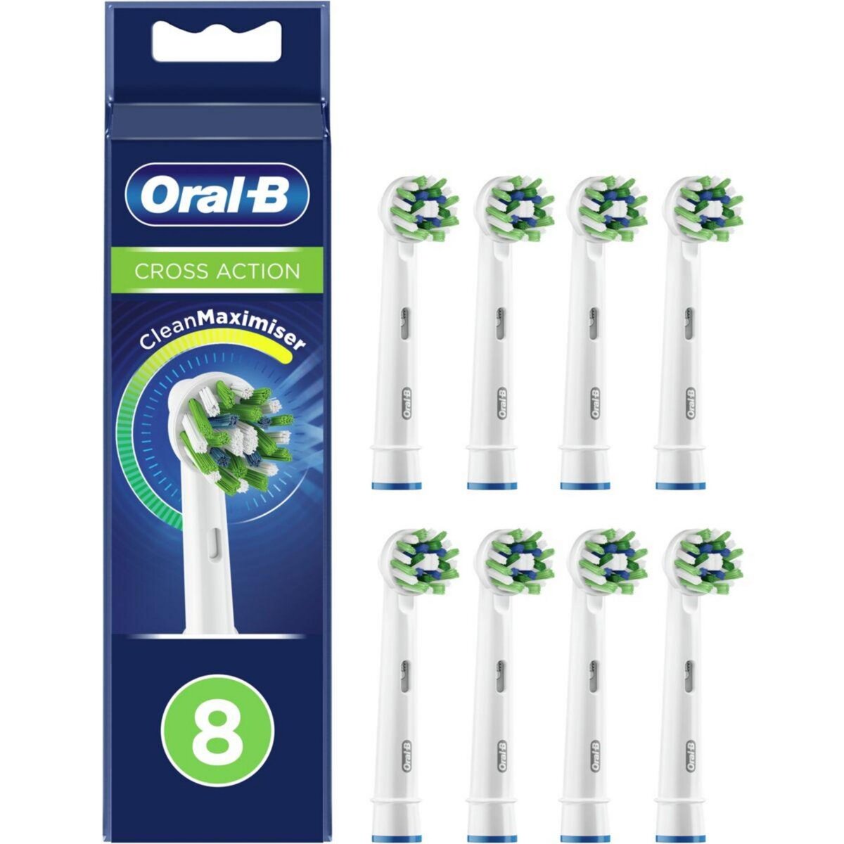 ORAL B Brossette dentaire Cross Action x8 Clean max