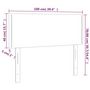 Voir la diapositive 6 : VIDAXL Tete de lit a LED Creme 100x5x78/88 cm Tissu