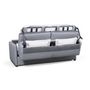 Voir la diapositive 3 : Canapé convertible 140 cm  système couchage express 3 places en tissu Gris clair ALICE 
