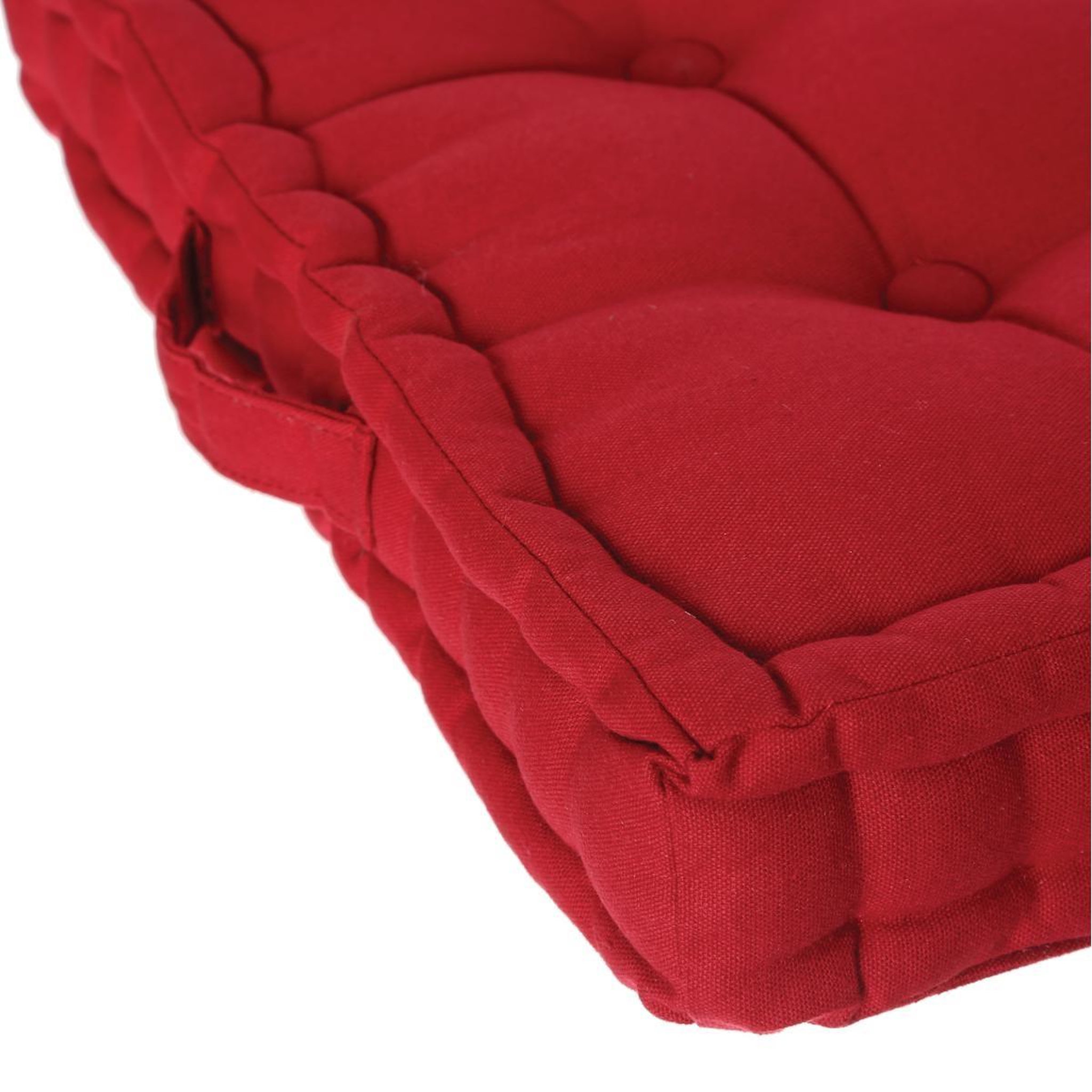 Voir la diapositive 5 : ATMOSPHERA Coussin de sol  dorian  40x40cm rouge