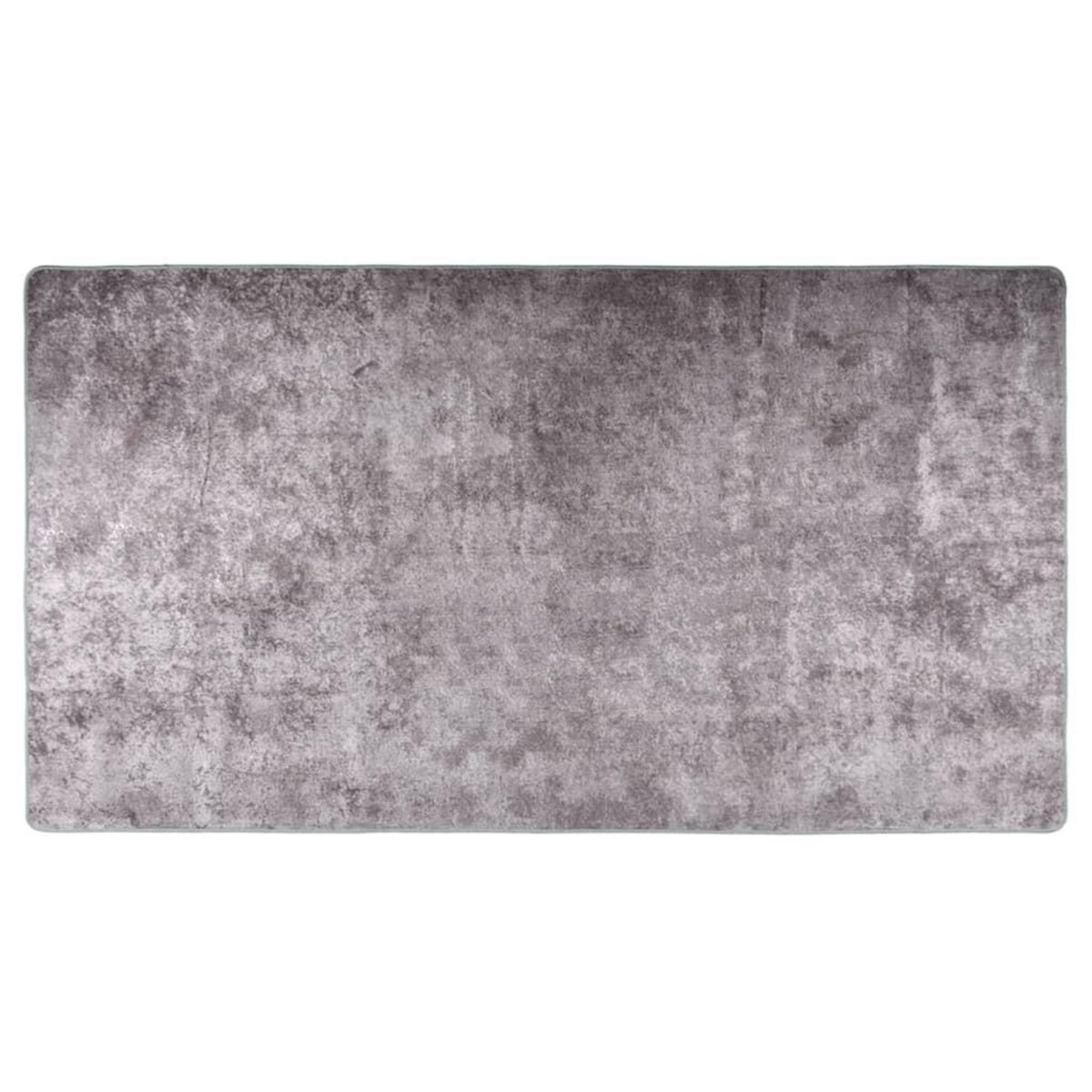 VIDAXL Tapis lavable antiderapant 190x300 cm gris