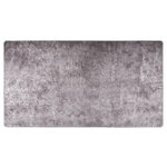 VIDAXL Tapis lavable antiderapant 190x300 cm gris