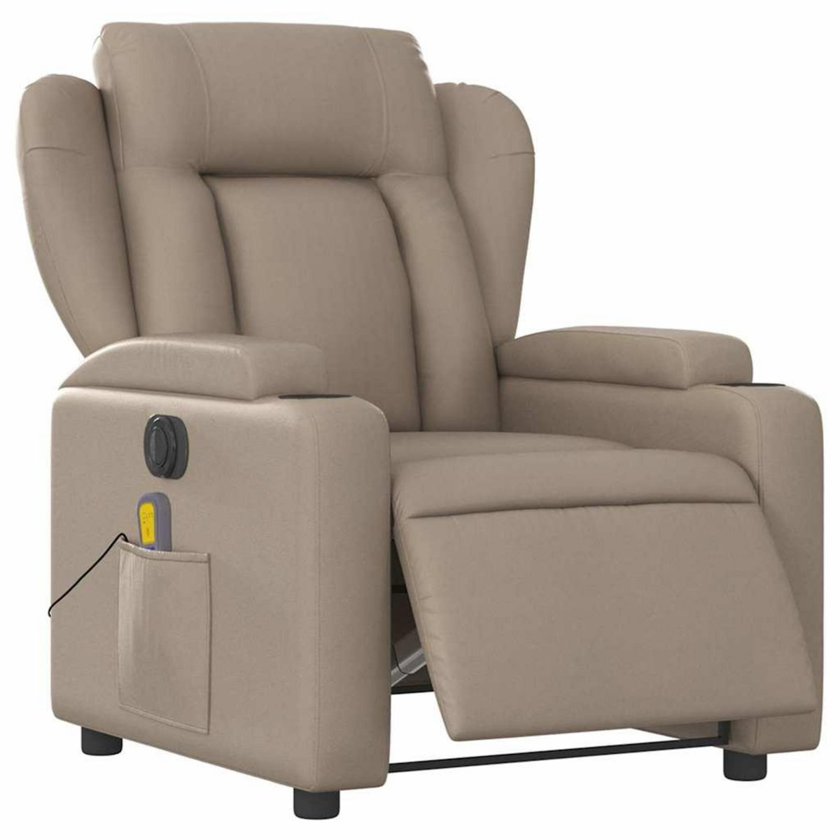 VIDAXL Fauteuil de massage inclinable electrique cappuccino similicuir