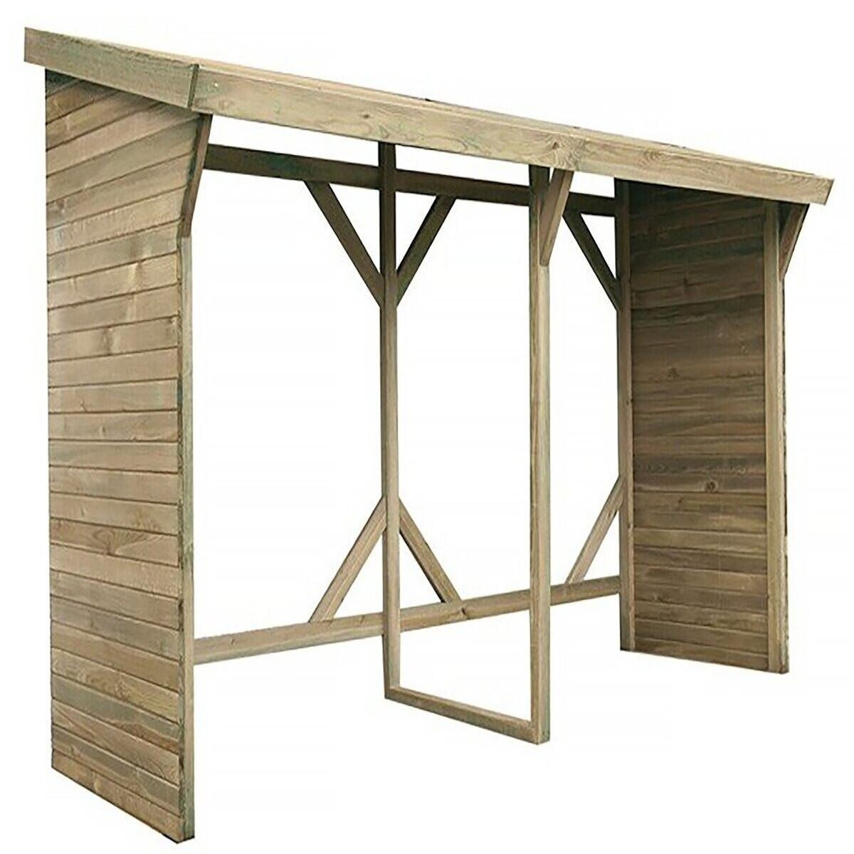 Habitat et Jardin Abri bûches - 2.5 m² - 2.78 x 0.90 x 1.85 m- 5 Stères