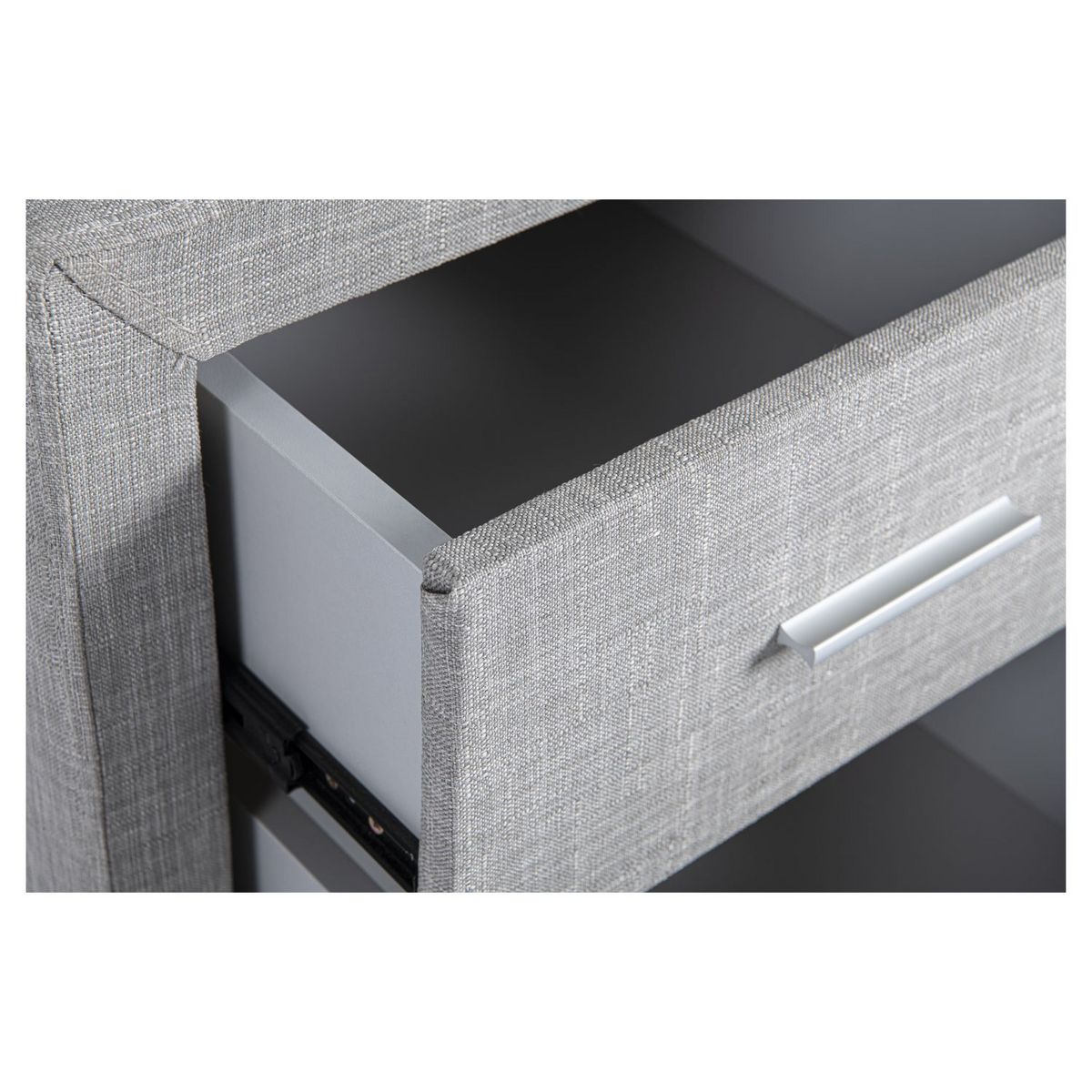 Table de chevet 2 tiroirs en PU LAGOA