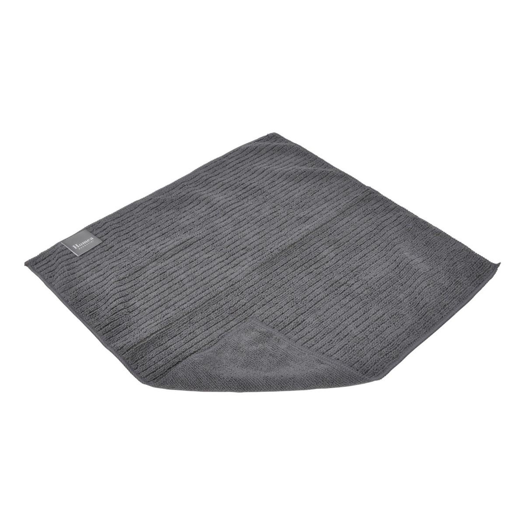 HOMEA Torchon de cuisine  absorbant  40x40cm anthracite