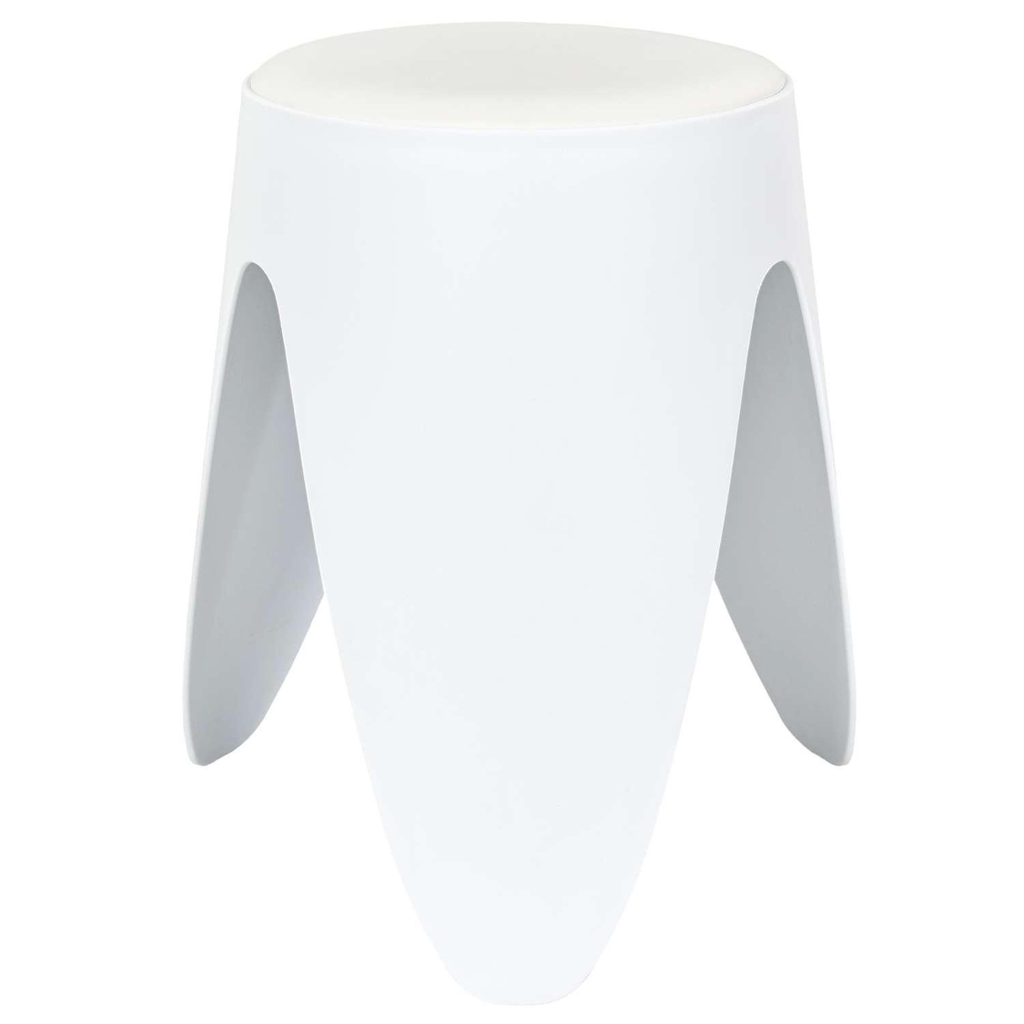 Voir la diapositive 4 : The Home Deco Factory Tabouret d'appoint empilable emma - blanc