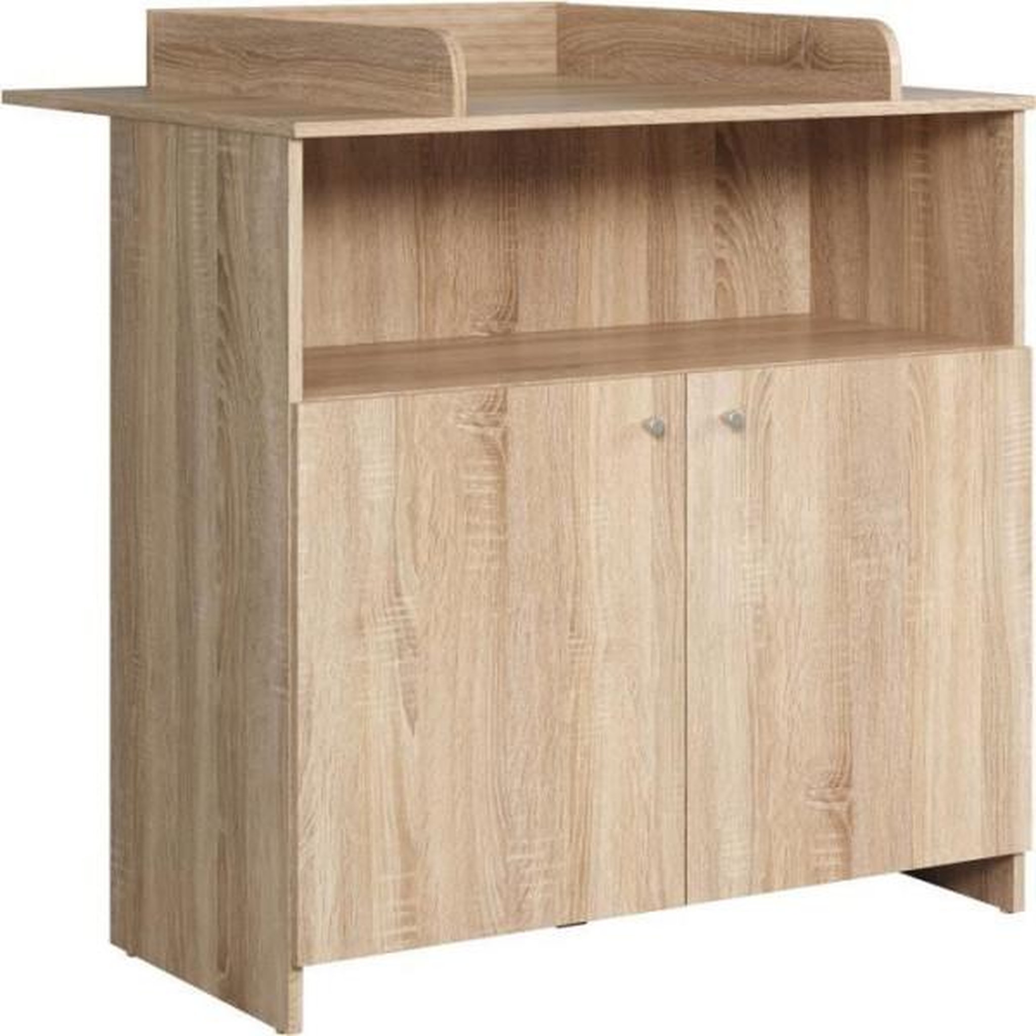 Voir la diapositive 6 : Trendteam Chambre bébé duo NIKO - Lit 70x140 cm + Commode a langer 2 portes - Décor chene naturel - TRENDTEAM