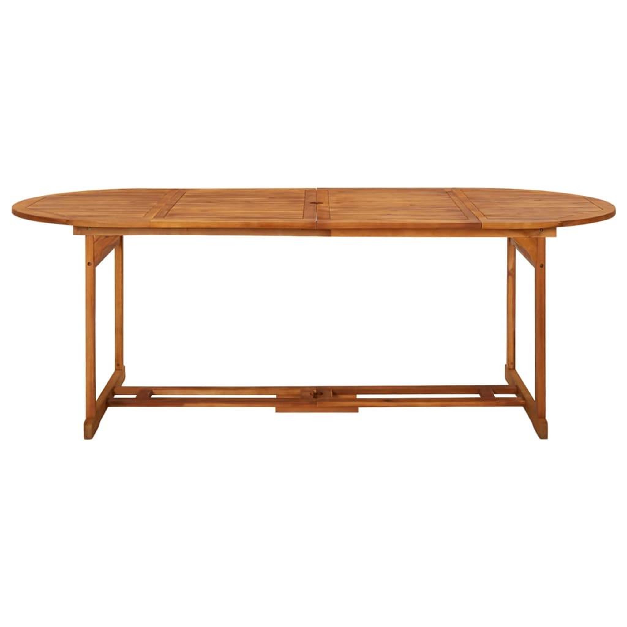 Voir la diapositive 2 : VIDAXL Table a dîner de jardin 220x90x75 cm Bois d'acacia massif