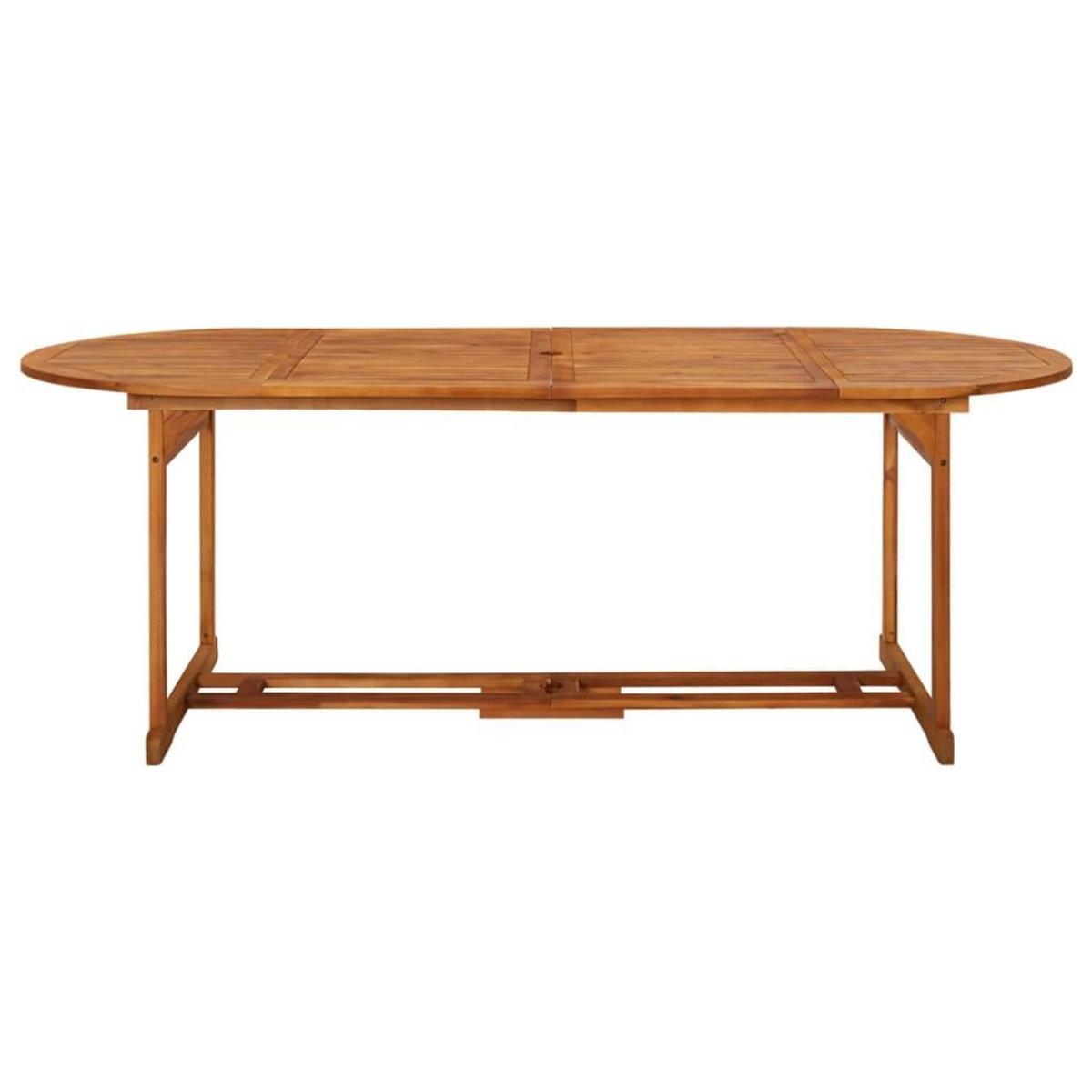 VIDAXL Table a dîner de jardin 220x90x75 cm Bois d'acacia massif