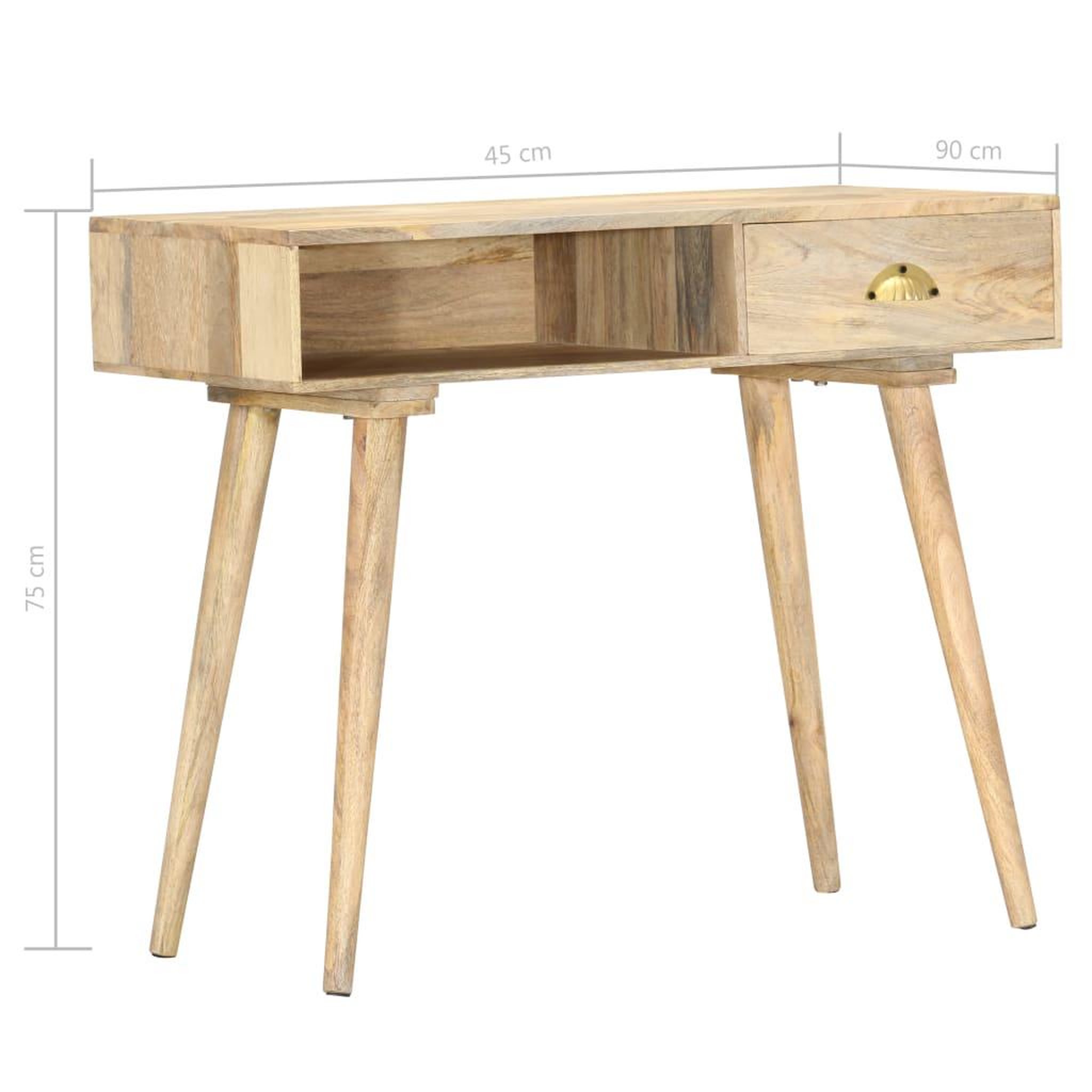 Voir la diapositive 6 : VIDAXL Table console 90x45x75 cm bois de manguier massif