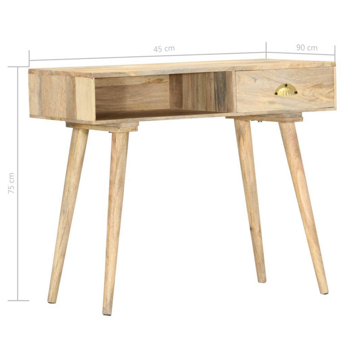 VIDAXL Table console 90x45x75 cm bois de manguier massif