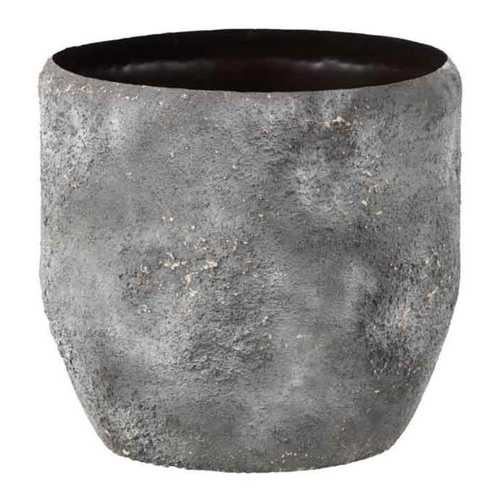 Voir la diapositive 1 : J-LINE Vase Design en Métal  Effy  39cm Gris
