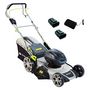 Voir la diapositive 1 : GARDENSTAR Tondeuse 80V + 2 batteries 40V 5AH + 1 chargeur