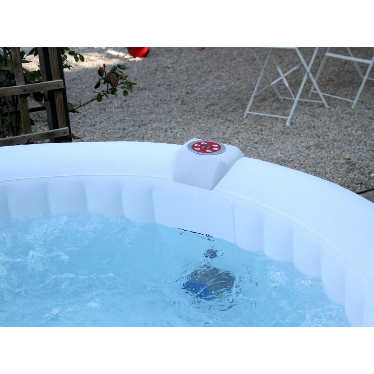 AQUAZENDO Spa gonflable rond Bulles 4 places - AquaZendo