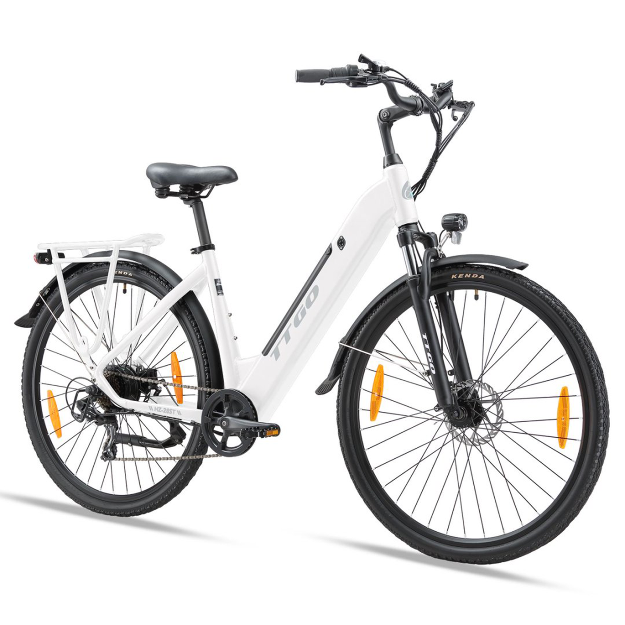 Voir la diapositive 3 : TTGO Vélo électrique de ville TTGO HZ-28ST, 250 W, 36 V, 20 Ah, Shimano 7 vitesses