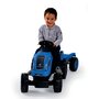 SMOBY Tracteur Farmer XL bleu avec remorque