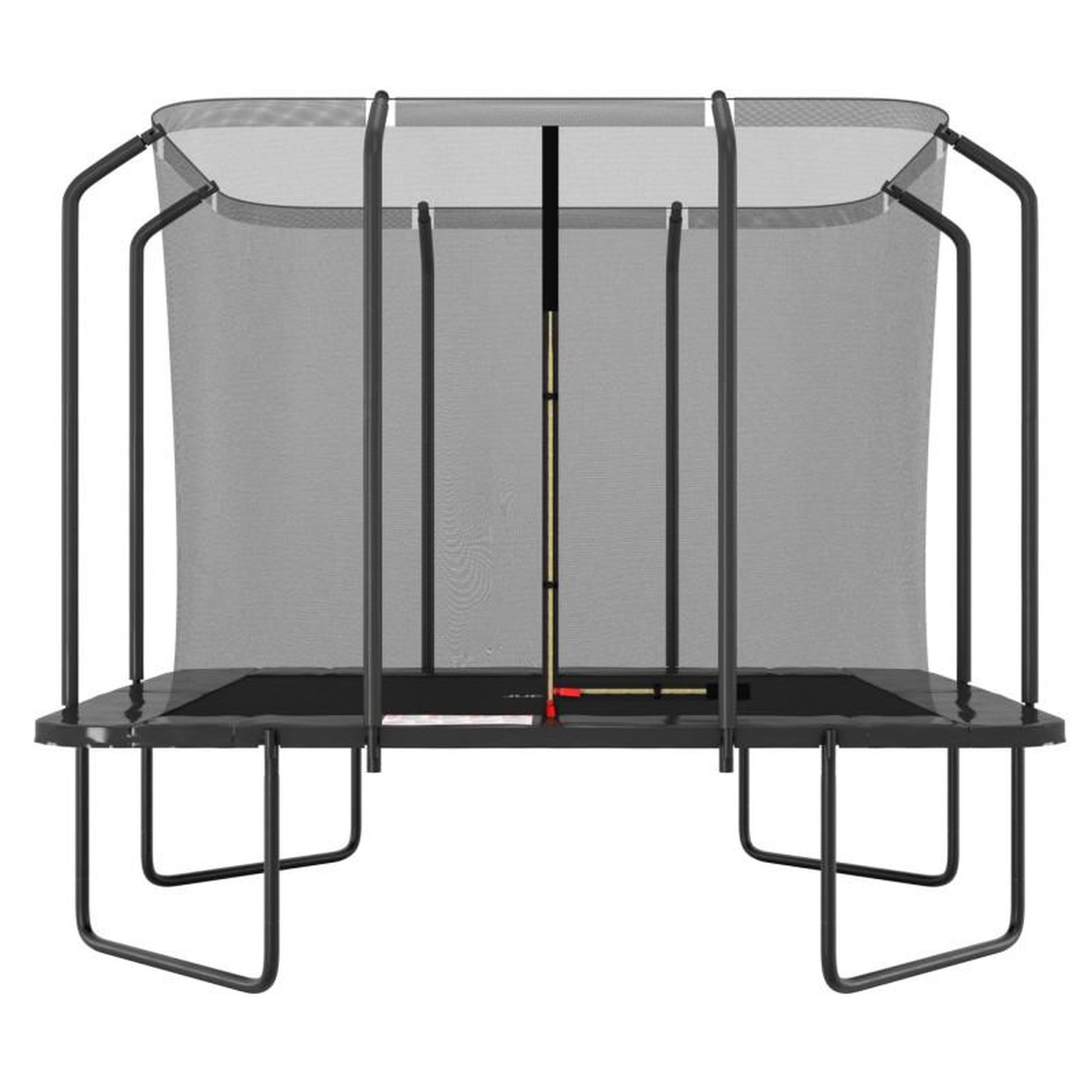 Voir la diapositive 4 : JUMP4FUN Trampoline extérieur Luxury Rectangle Noir - 244x305cm - avec Echelle, Tapis de Saut, Matelas de protection et Filet de sécurité