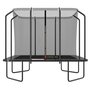 Voir la diapositive 4 : JUMP4FUN Trampoline extérieur Luxury Rectangle Noir - 244x305cm - avec Echelle, Tapis de Saut, Matelas de protection et Filet de sécurité
