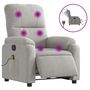 Voir la diapositive 2 : VIDAXL Fauteuil inclinable de massage electrique gris clair