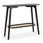 Paris Prix Console Design Avec Cannage  Coralie  100cm Noir