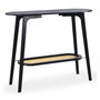 Voir la diapositive 1 : Paris Prix Console Design Avec Cannage  Coralie  100cm Noir