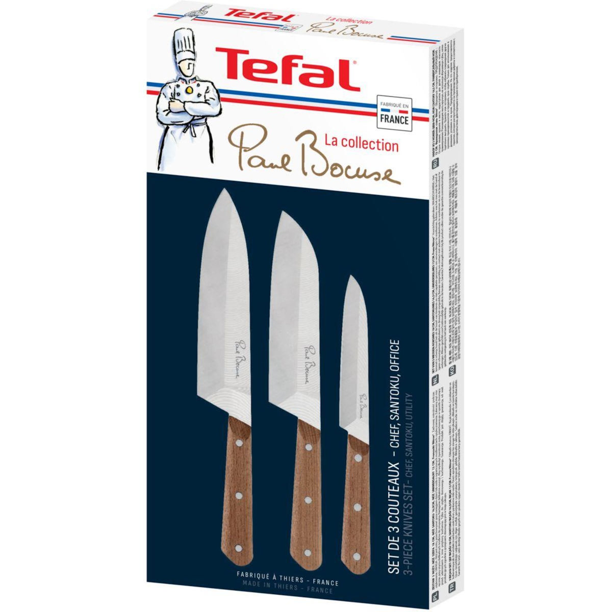 TEFAL Set de couteaux 3 couteaux Collection Paul Bocuse