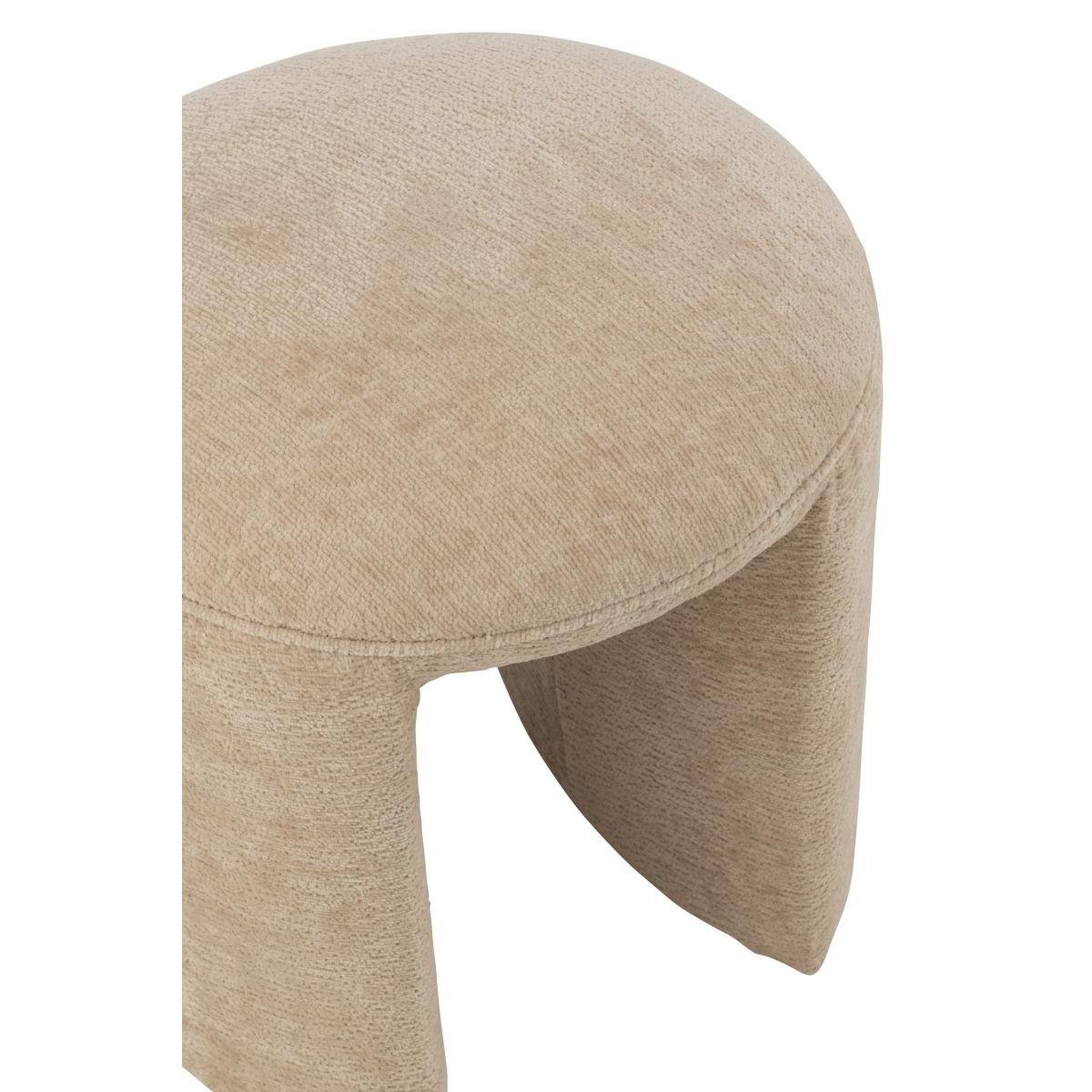 Voir la diapositive 4 : J-LINE Tabouret design  anise  44cm beige