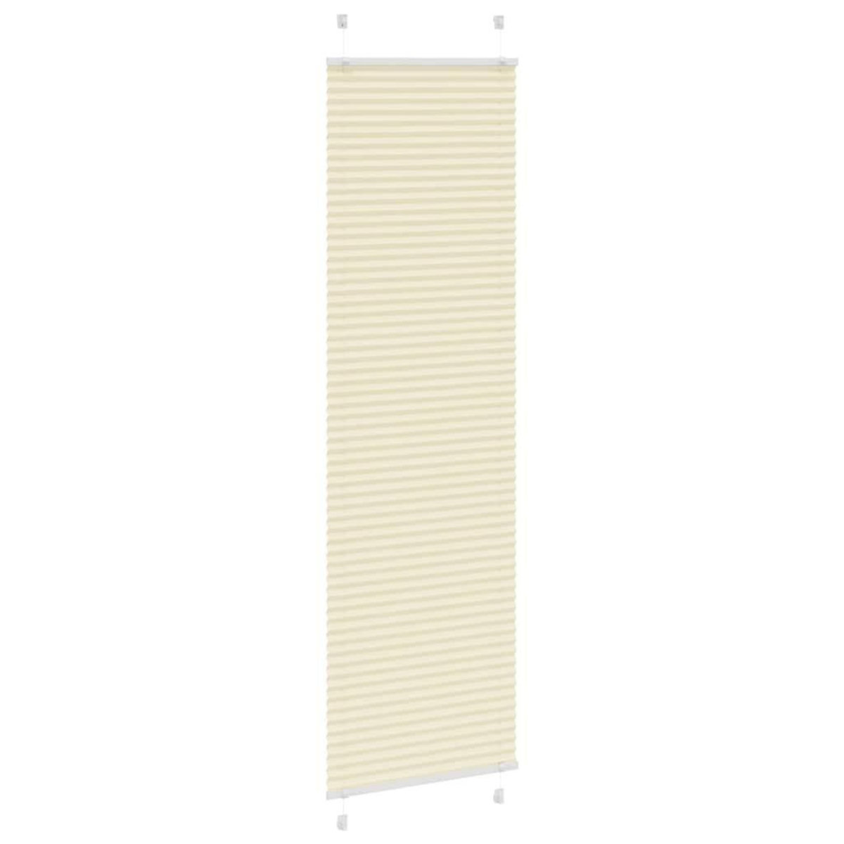 VIDAXL Store plisse creme 65x200 cm largeur du tissu 64,4 cm polyester