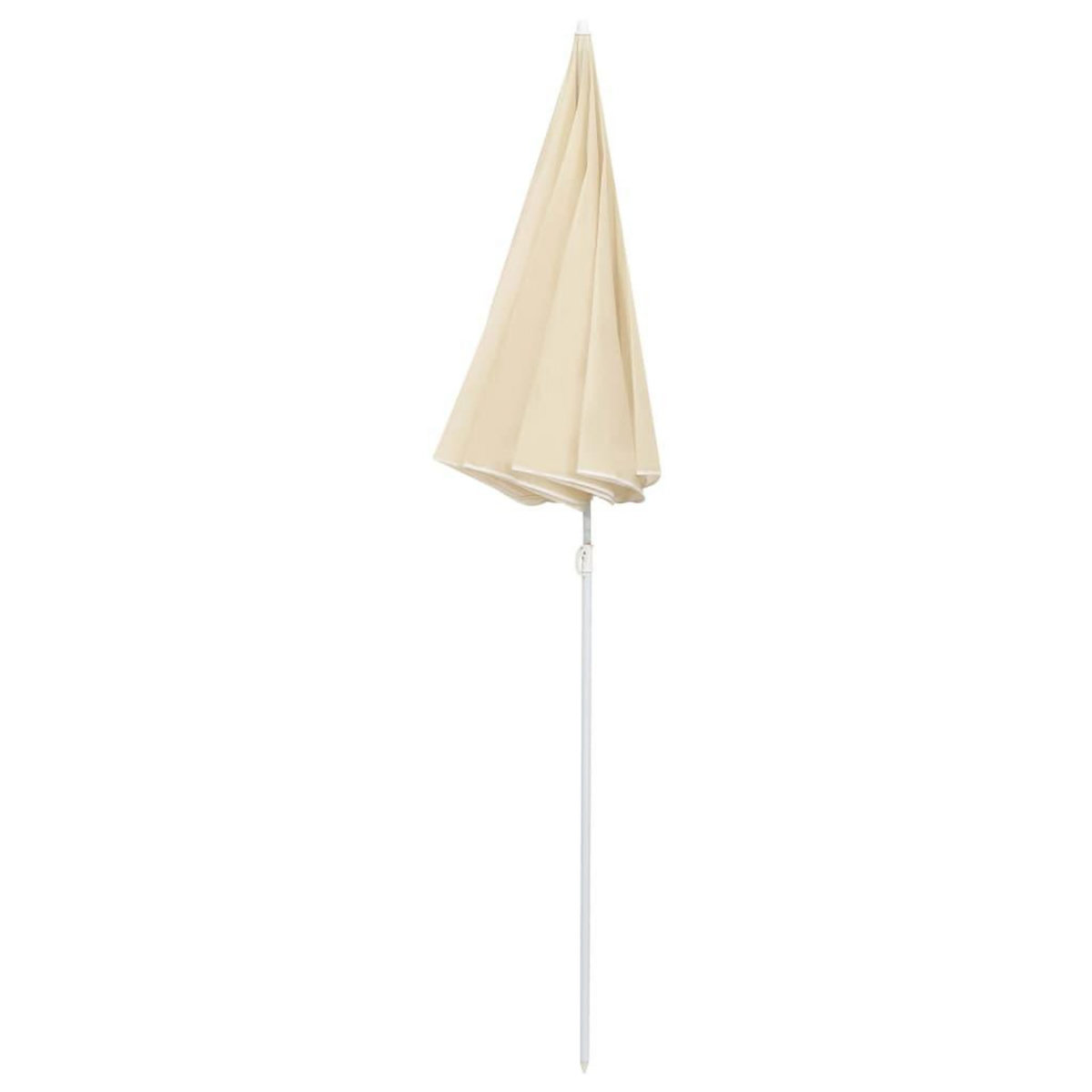 VIDAXL Parasol de jardin avec mat en acier sable 180 cm