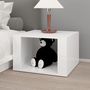 Voir la diapositive 3 : VIDAXL Table de chevet Blanc brillant 57x55x36 cm Bois d'ingenierie