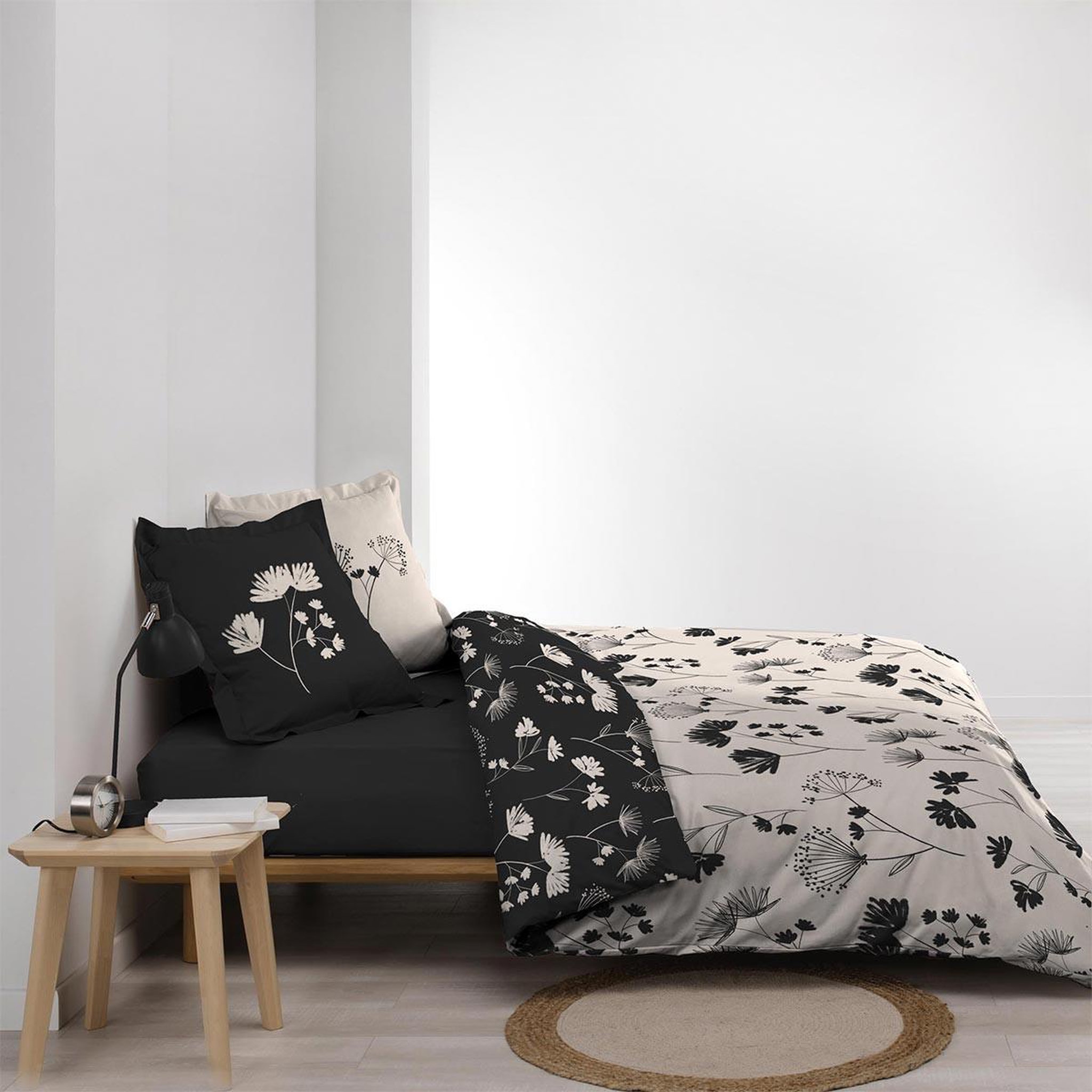 Voir la diapositive 3 : Douceur d'Intérieur Parure de lit 3 pièces  iris  260x240cm naturel