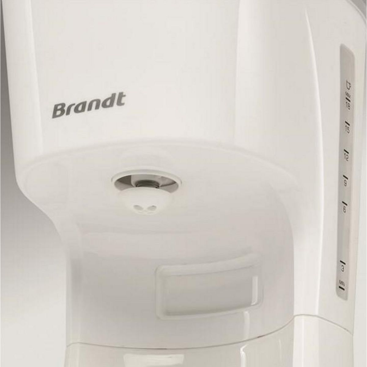 BRANDT Cafetière filtre programmable 18 tasses 1000w blanc/silver - caf1318es