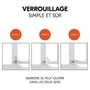 Voir la diapositive 5 : HAUCK Barrière de sécurité Clear Step? Set 2 +9 cm Blanc