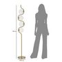 Voir la diapositive 6 : Paris Prix Lampadaire Design 4 Sphères  Luci  165cm Blanc & Or